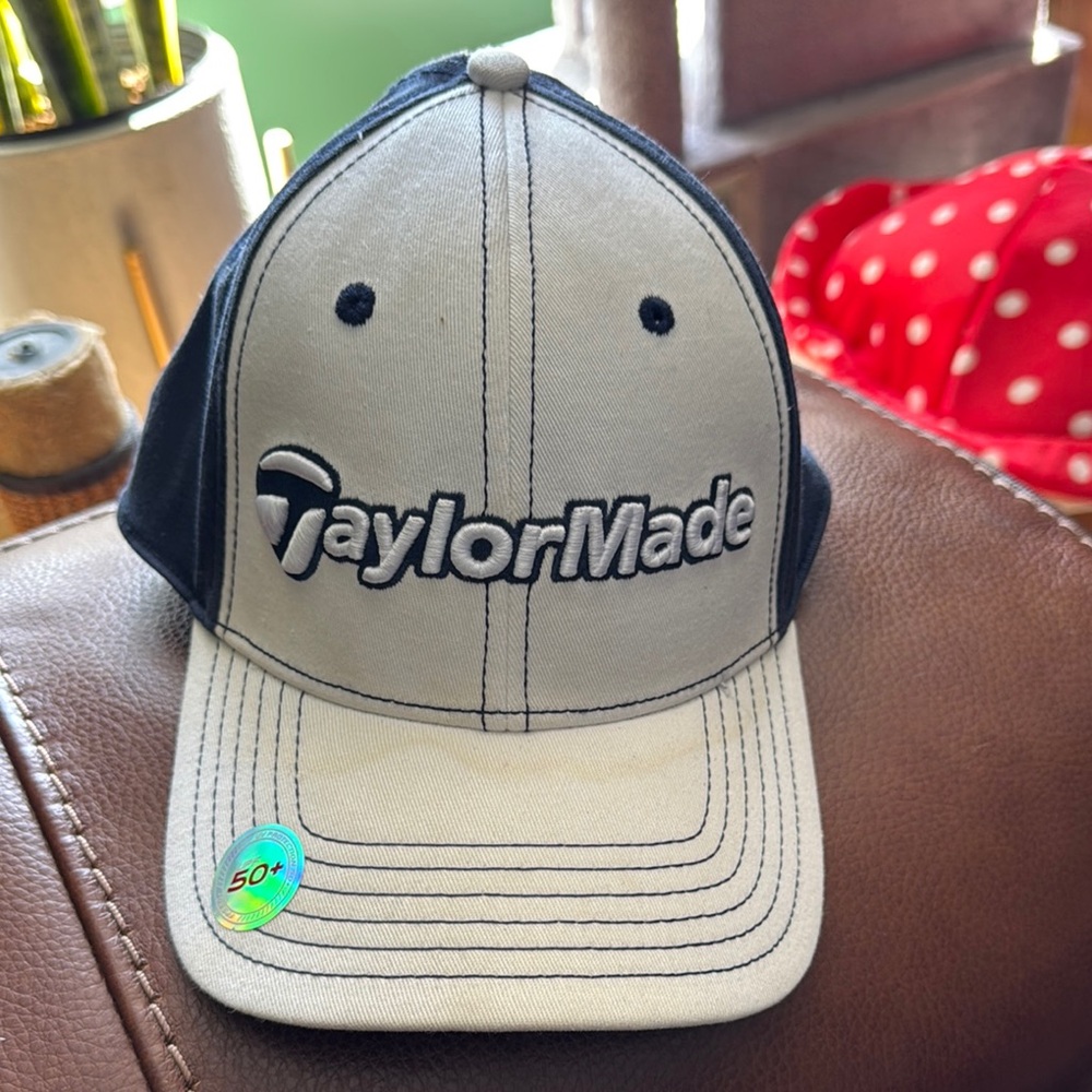 TaylorMade Black and White Cap